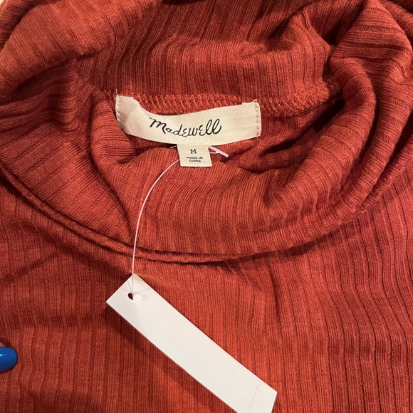 Madewell Turtle Neck Dusty Orange Size M - Picture 2 of 4